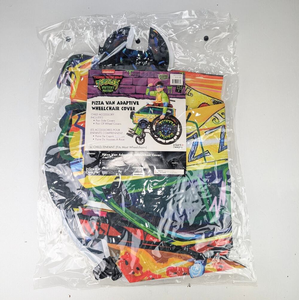 Teenage Mutant Ninja Turtles Pizza Van Adaptive Wheelchair Cover